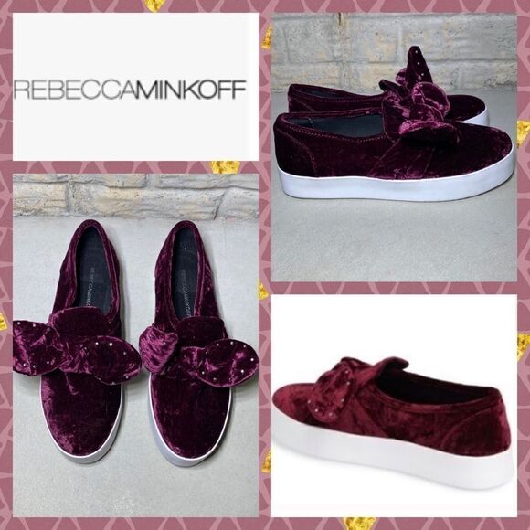 💙NWOB MSRP $150 Rebecca Minkoff Stacey Studded Platform Slip-On Women's Size 8 - Picture 1 of 6
